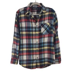 Bogari Button Up Flannel, Size Medium